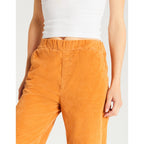 Pantalón Baggy Bari Velvet - Pecan Brown - Mujer