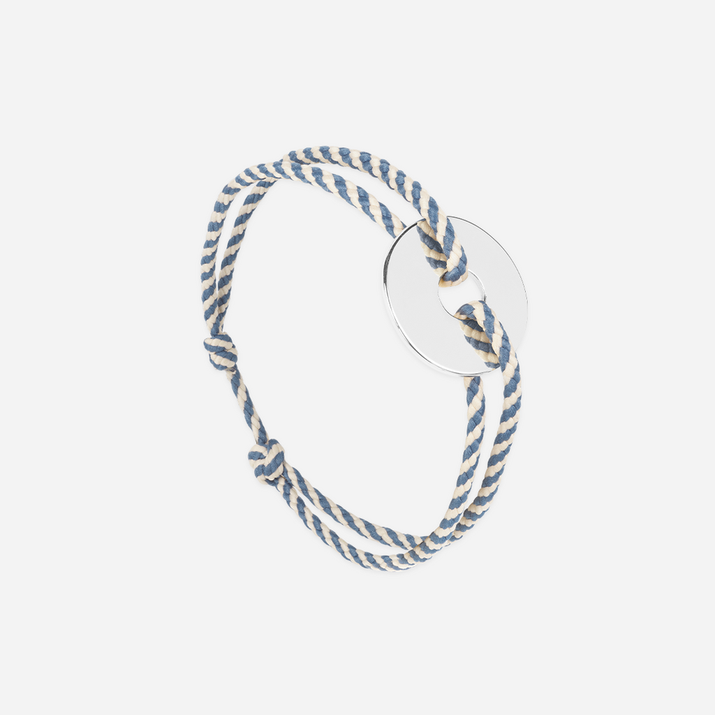 Bracelet Bassin - Bleu Marine & Beige