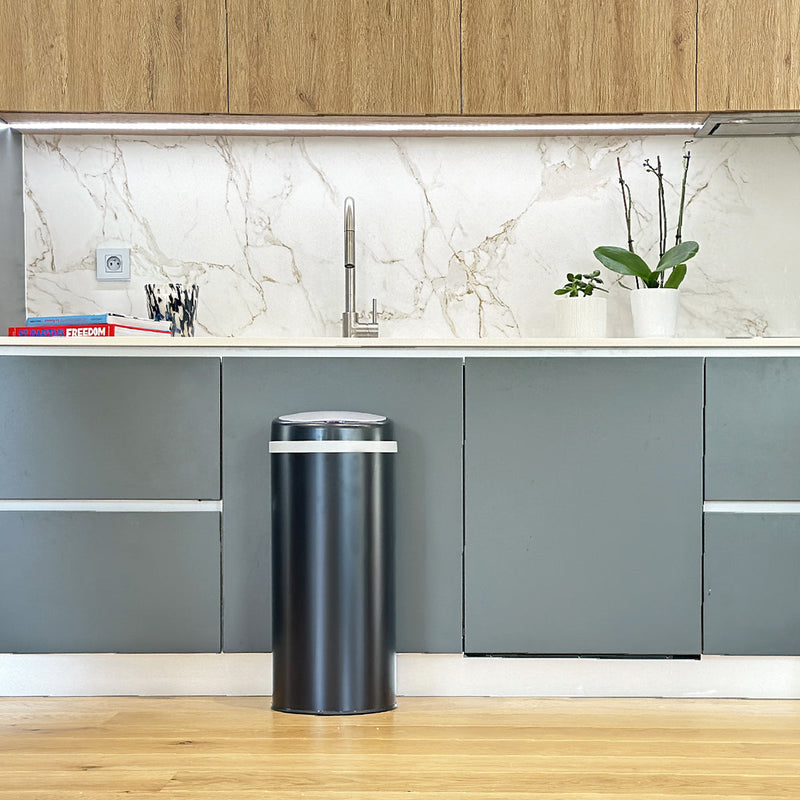 Poubelle Automatique Inox Soho - 42L - Noir