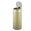 Poubelle de cuisine automatique 42L SOHO Taupe mat en acier INOX avec cerclage - REDDECO.com