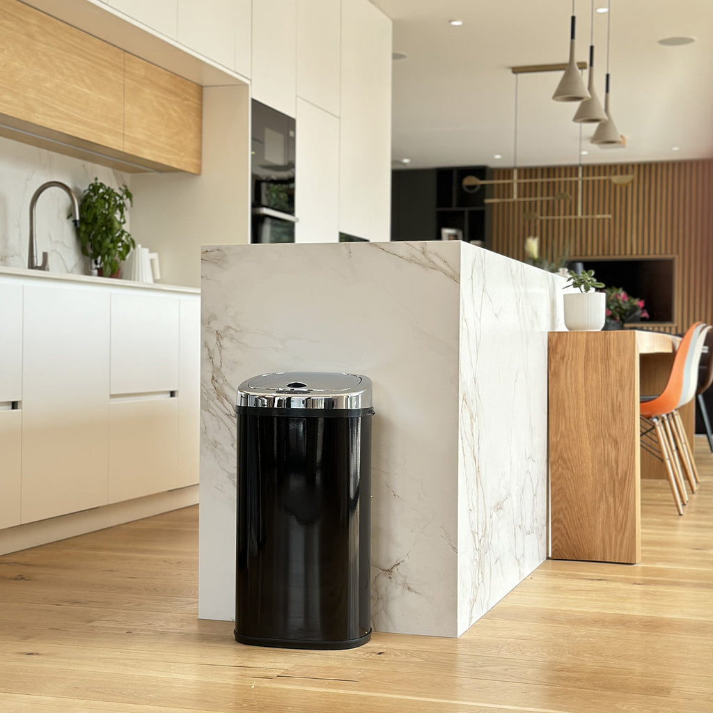 Poubelle Automatique Inox Largo - 42L - Noir