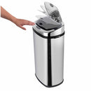 Poubelle de cuisine automatique 42L LARGO en acier INOX avec cerclage - REDDECO.com