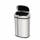 Poubelle de cuisine automatique 80L MAJESTIC grande capacité en acier INOX avec cerclage - REDDECO.com