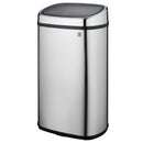 Poubelle Push Inox City - 58L - Argent