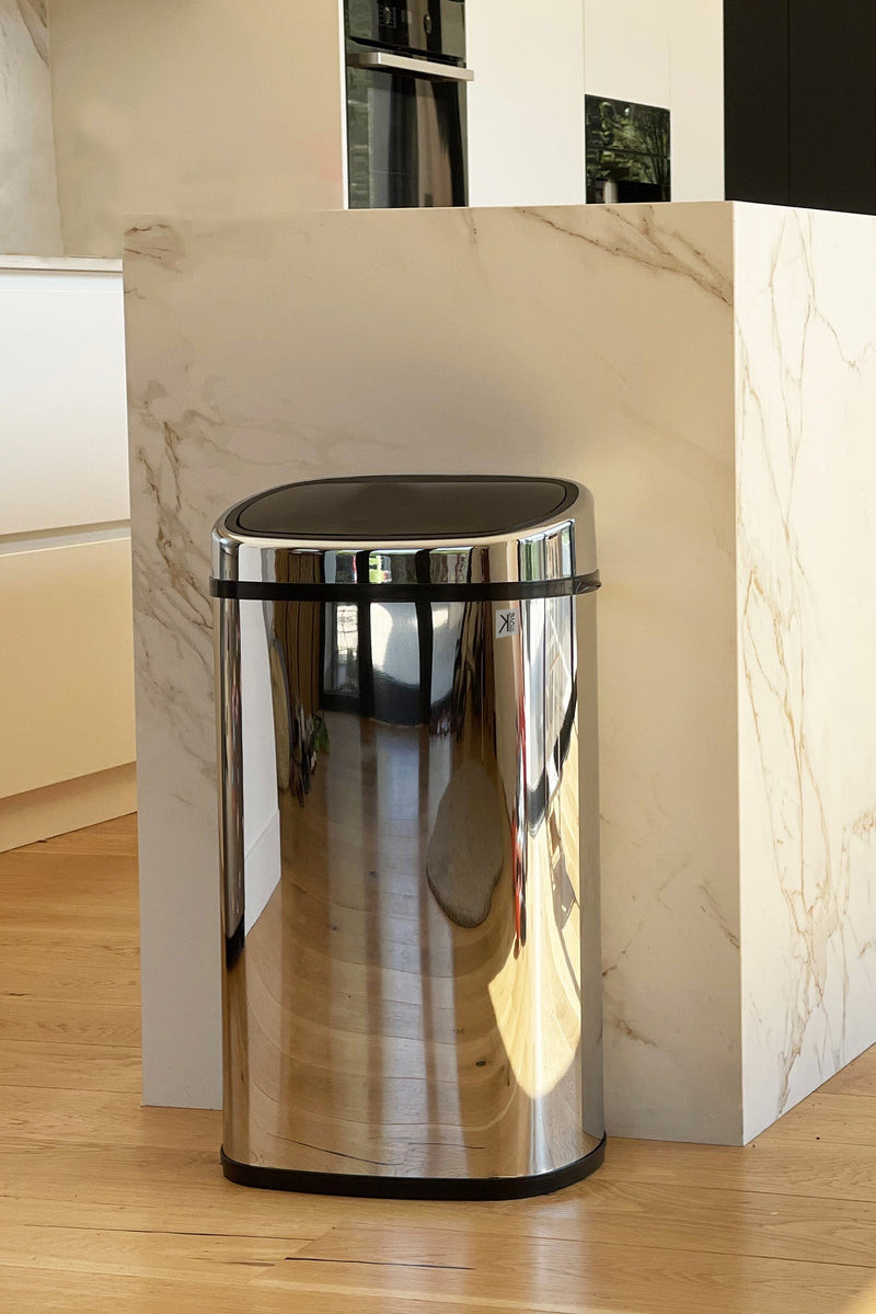 Poubelle Push City 60L - Inox