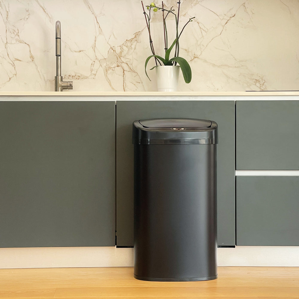 Poubelle Automatique Inox Majestic - 68L - Noir