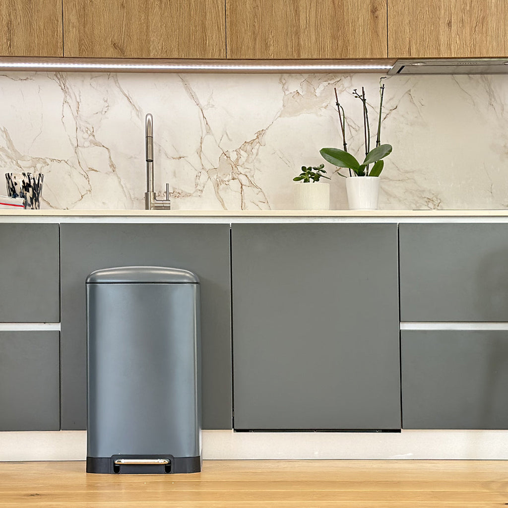 Poubelle À Pédale Inox Greenwich - 40L - Gris