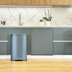 Admiral Stainless Steel Pedal Bin - 50L - Gray