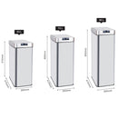 Poubelle de cuisine automatique 70L SILVERLAKE en acier Inox avec cerclage Ouverture papillon grande capacité - REDDECO.com