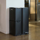 Poubelle De Tri Inox Haja - 60L - 3Bacs