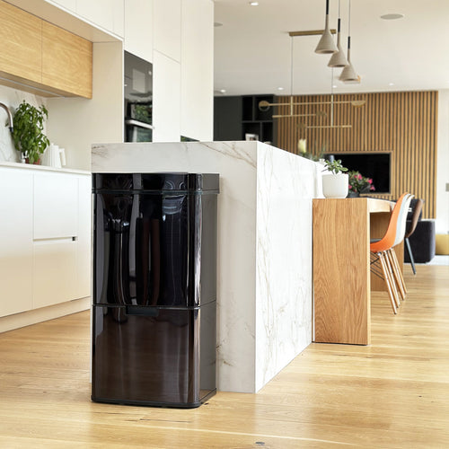 Poubelle Tri Selectif Narvik 75L - Noir