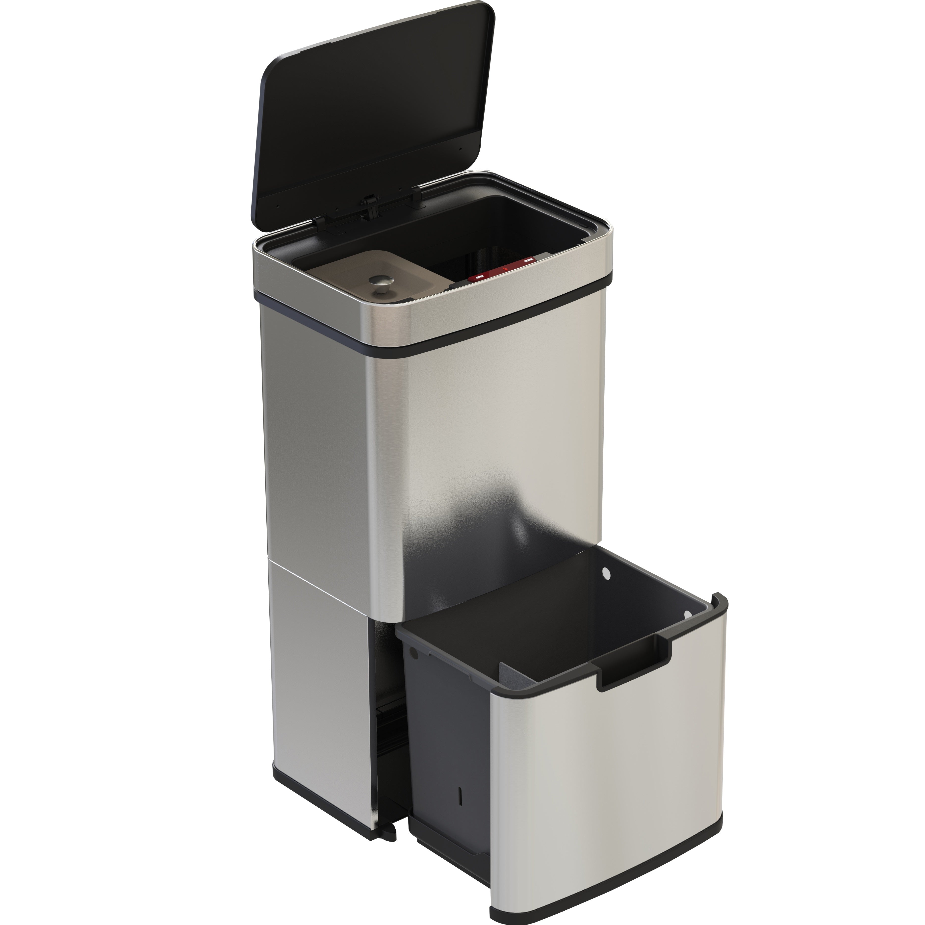Poubelle De Tri Automatique Narvik - 75L - Argent