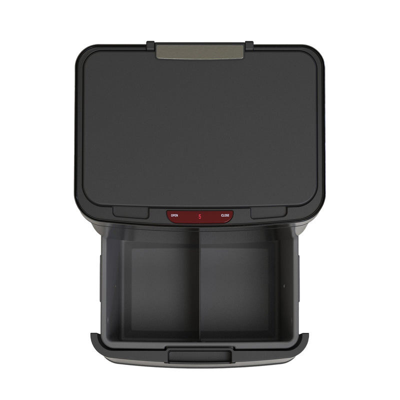 Poubelle Automatique Tri Sélectif Narvik - 75L - Noir