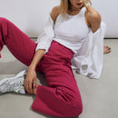 Pantalones cargo Battle - Rosa neón - Mujer