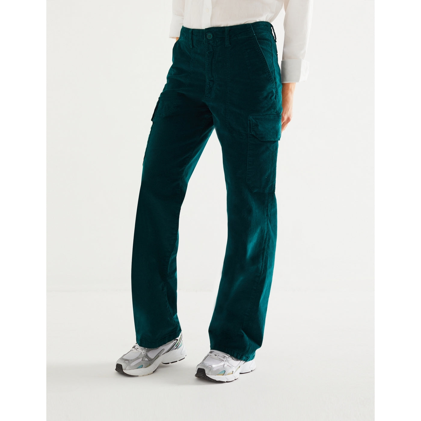 Pantalon Cargo Battle Velvet - Antic Green - Femme