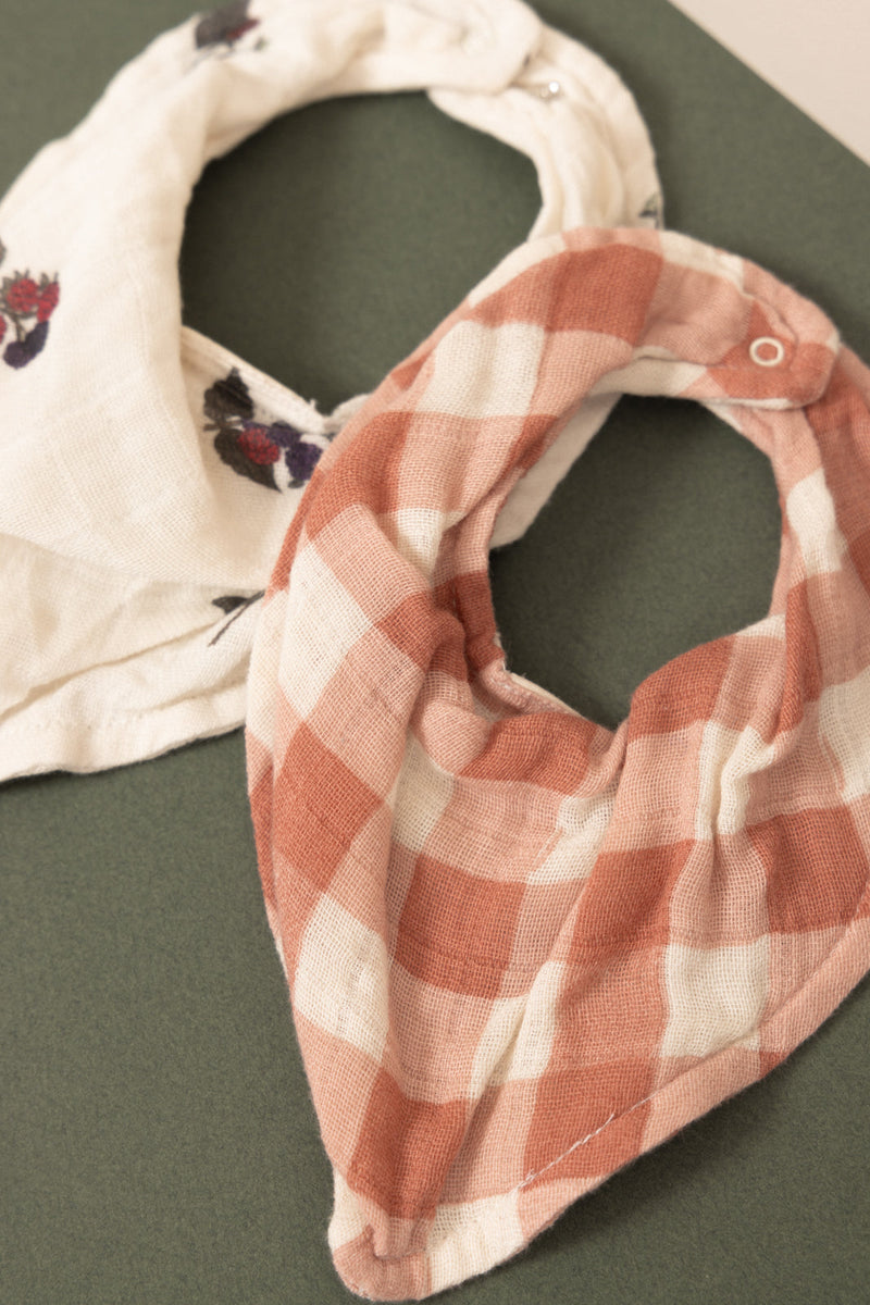 Bavoir Abel Vichy Rose