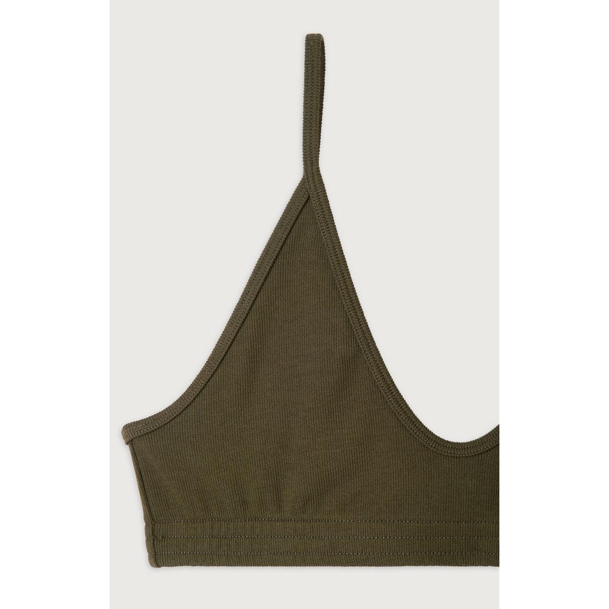 Brassière Fines Bretelles - Kaki - Femme