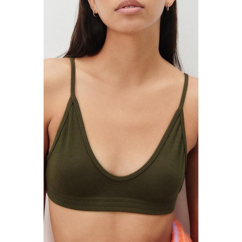 Brassière Fines Bretelles - Kaki - Femme