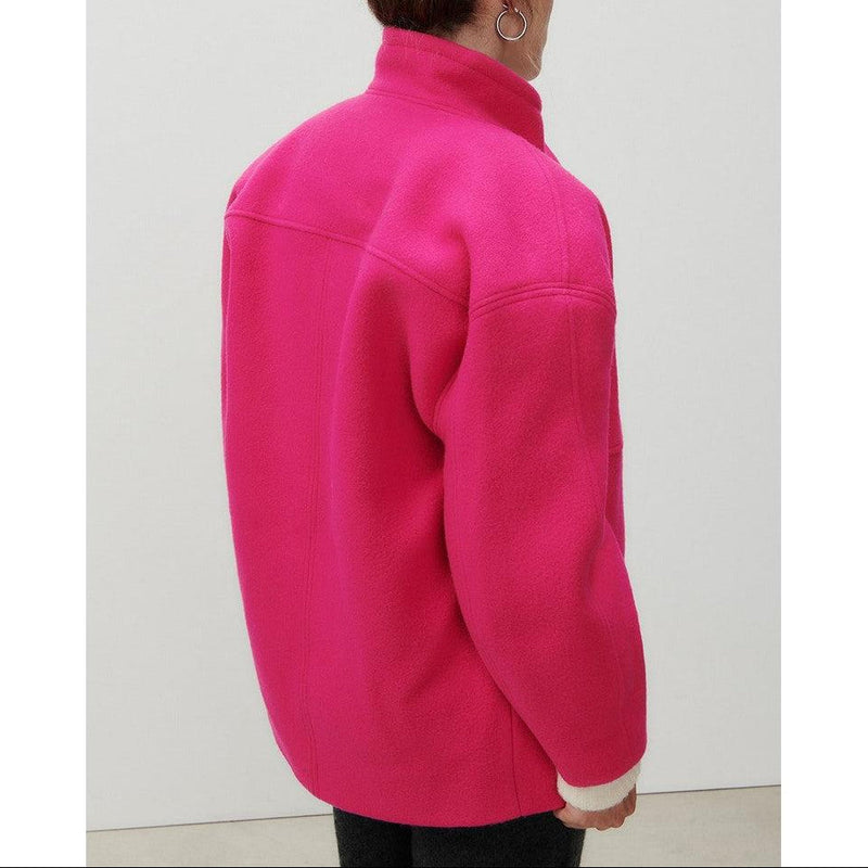 Short Boule Coat - Fuchsia - Women