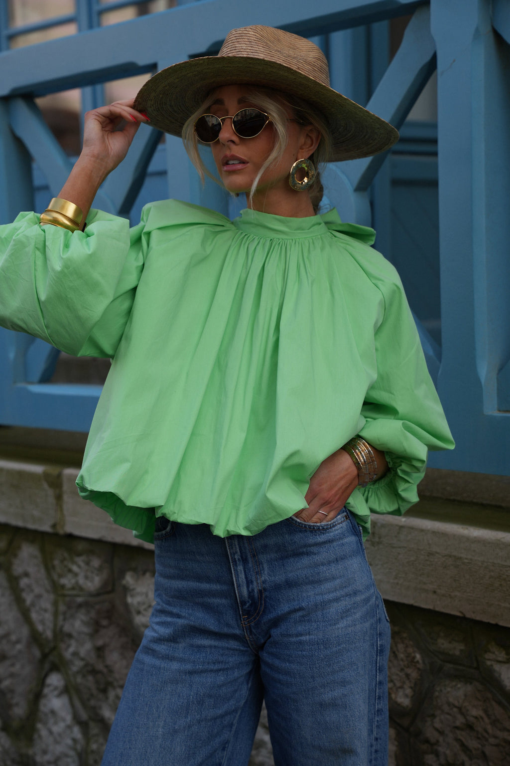 Blouse Dos Nu Lorena - Verte