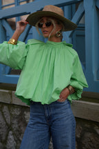 Blouse Dos Nu Lorena - Verte