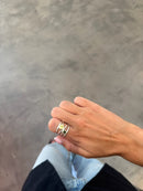 Anillo Love Verde Plata