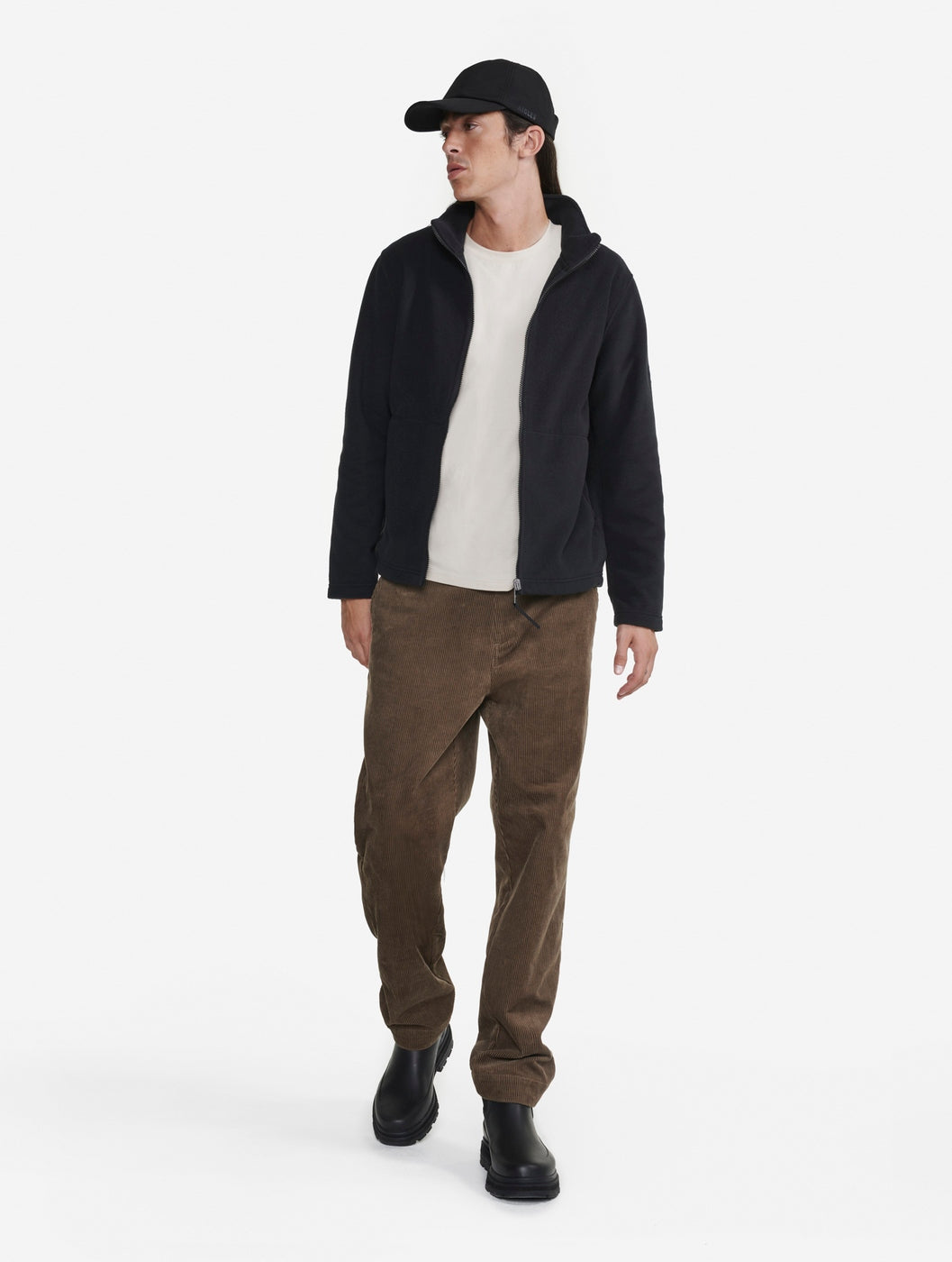 Pile con zip integrale - Nero - Uomo