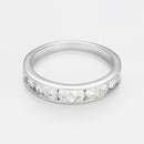 Blanc Anillo "Alliance Rail 0,75Ct" D0,75Ct/10 - Oro 750/1000