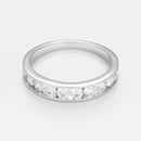 Bague "Alliance Rail 0,75Ct" Diamants 0,75Ct/10 - Or Blanc 750/1000
