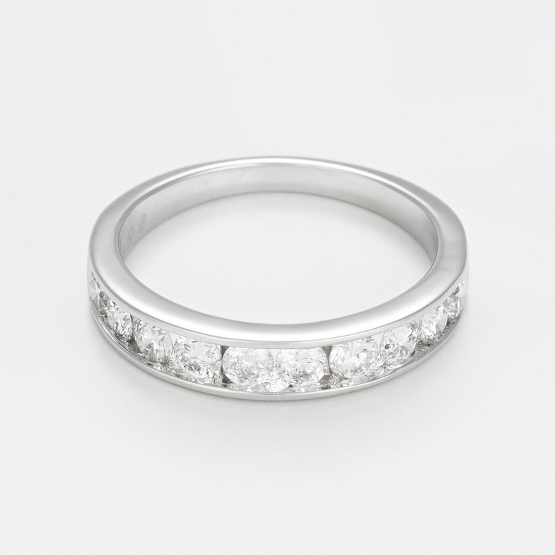 Bague "Alliance Rail 0,75Ct" Diamants 0,75Ct/10 - Or Blanc 750/1000