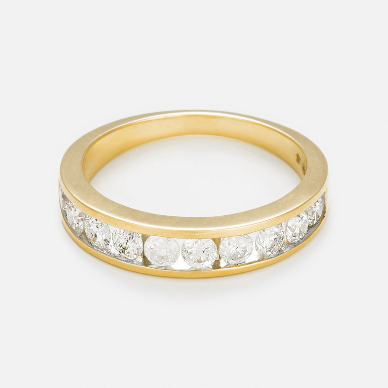 Bague "Alliance Rail 0,75Ct" Diamant 0,75Ct/10 - Or Jaune 750/1000