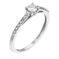 Bague "Dis-Moi Oui" Diamant :0,25Ct/1+ 0,07Ct/14
