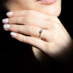 Bague "Dis-Moi Oui" - Diamant :0,25Ct/1+ 0,07Ct/14 - Or Blanc