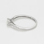 Bague "Dis-Moi Oui" - Diamant :0,25Ct/1+ 0,07Ct/14 - Or Blanc