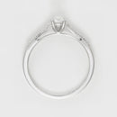 Bague "Dis-Moi Oui" - Diamant :0,25Ct/1+ 0,07Ct/14 - Or Blanc