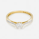 Sortija "Dis-Moi Oui" Diamante : 0,25Ct/1+ 0,07Ct/14 - Oro Amarillo 750/1000