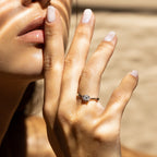 Bague "Amoureuse 0,33" Diamants 0,30Ct/1+0,03 Ct/12 - Or Blanc