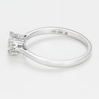 Bague "Amoureuse 0,33" Diamants 0,30Ct/1+0,03 Ct/12 - Or Blanc