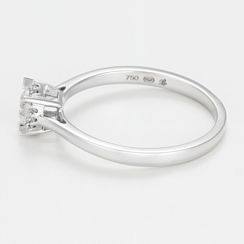 Ring "Amoureuse 0,33" Diamonds 0,30Ct/1+0,03 Ct/12 - Gold Blanc 750/1000