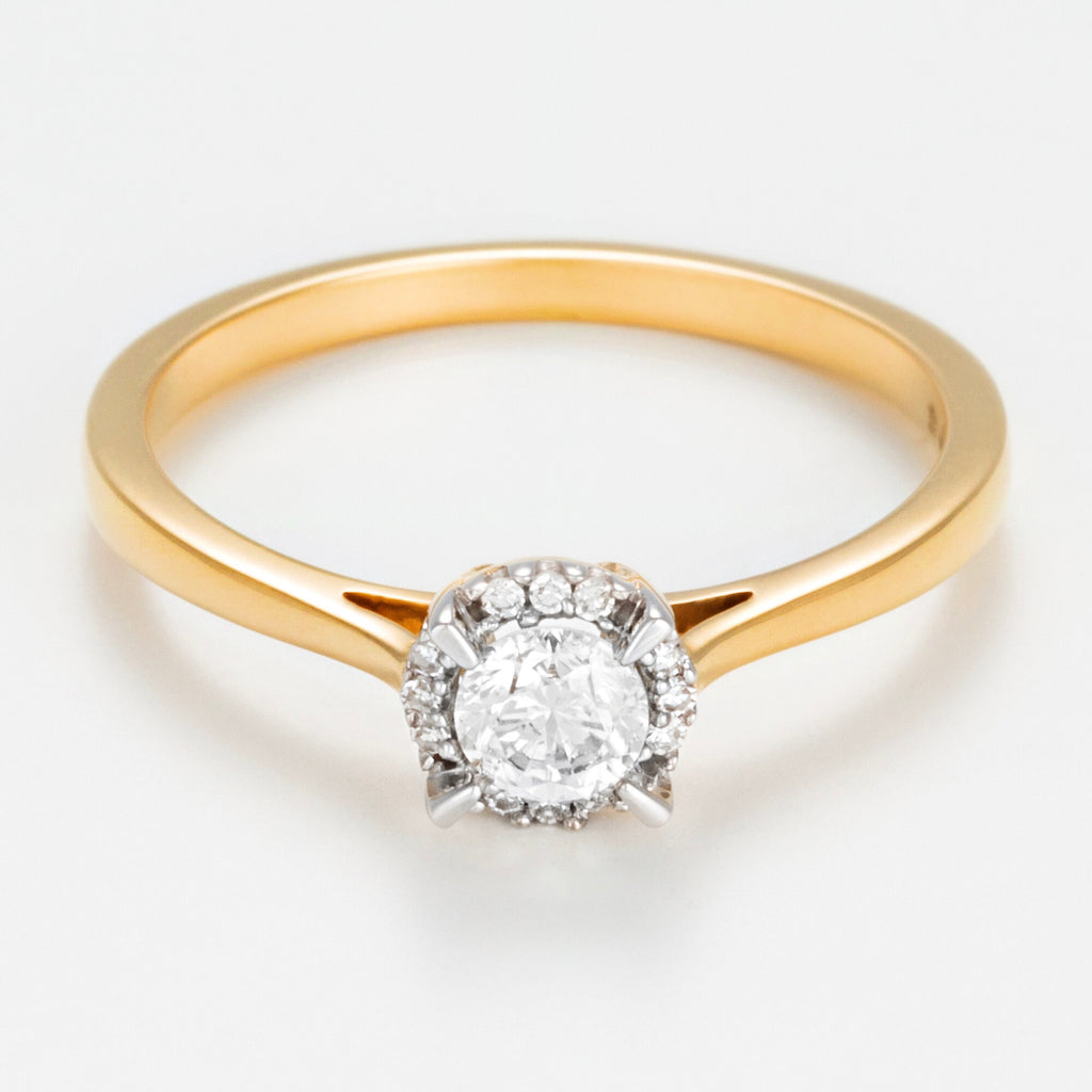 Anillo "Amoureuse 0,33" Diamante: 0,30 Ct/1+0,03 Ct/12
