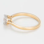 "Amoureuse 0.33" Ring, 0.30 ct/1 + 0.03 ct/12 - 750/1000 Yellow Gold