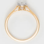 "Amoureuse 0.33" Ring, 0.30 ct/1 + 0.03 ct/12 - 750/1000 Yellow Gold