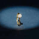 Ring "Amoureuse 0,33" D0,30Ct/1+0,03 Ct/12 - Yellow Gold 750/1000