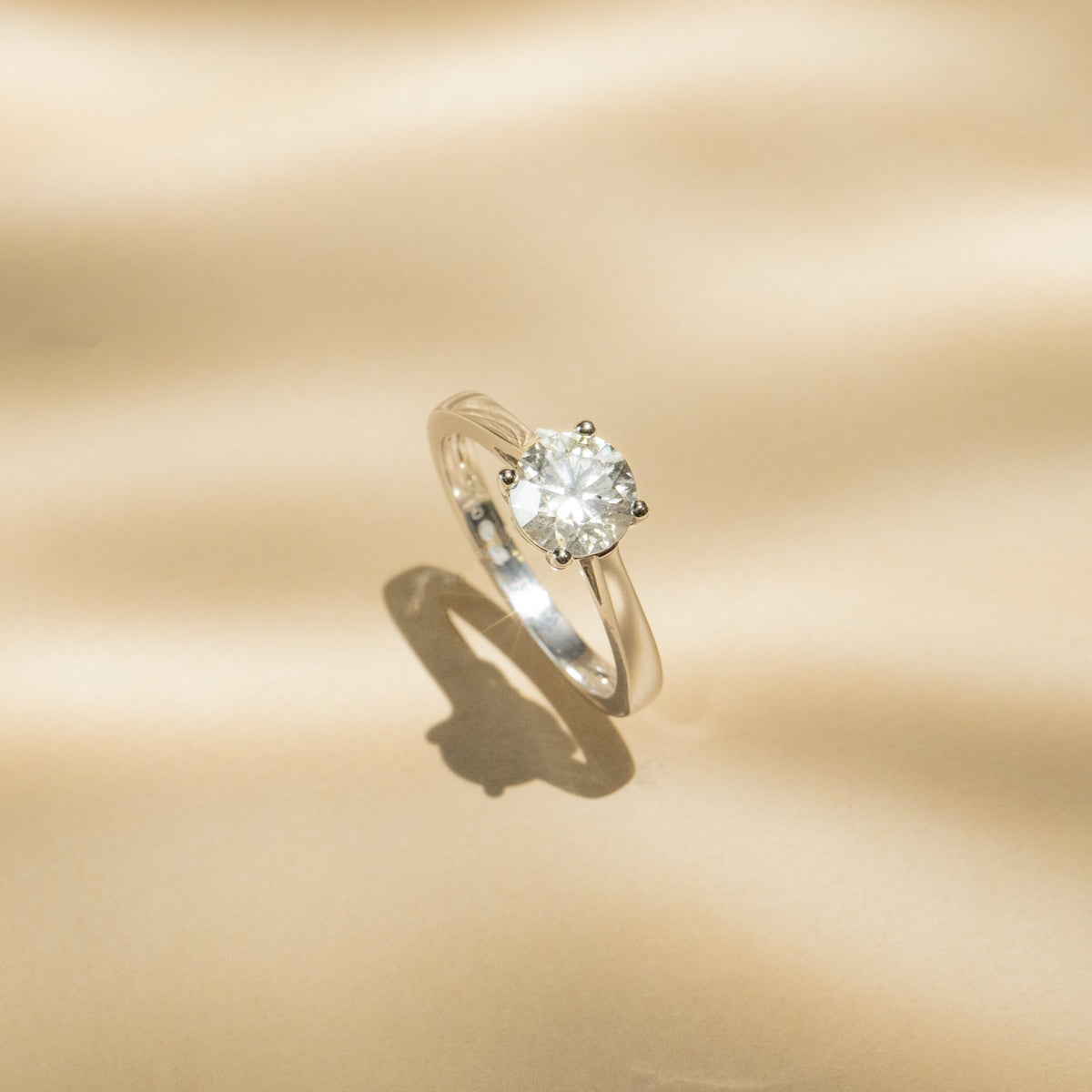 Bague "Solitaire Impérial 1" D1Ct/1 - Or Blanc
