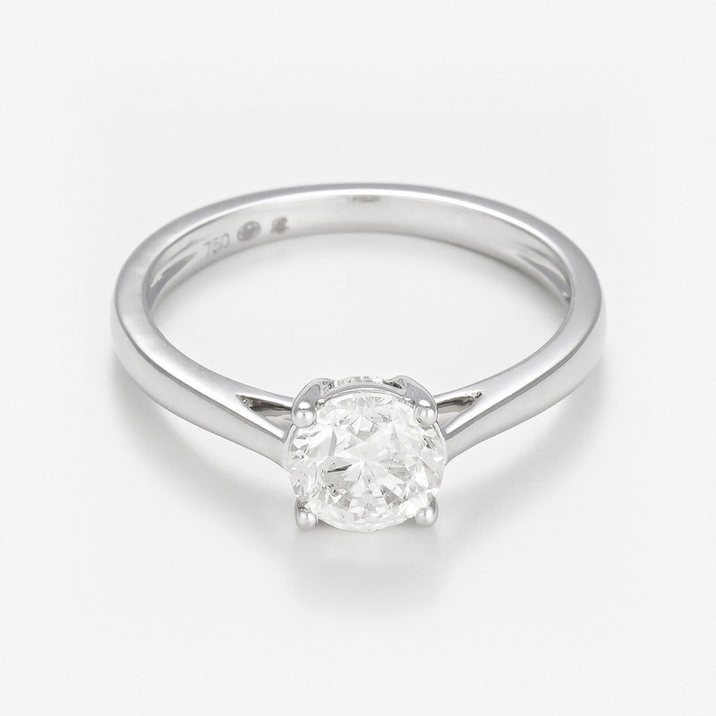 Bague "Solitaire Impérial 1" D1Ct/1 - Or Blanc 750/1000