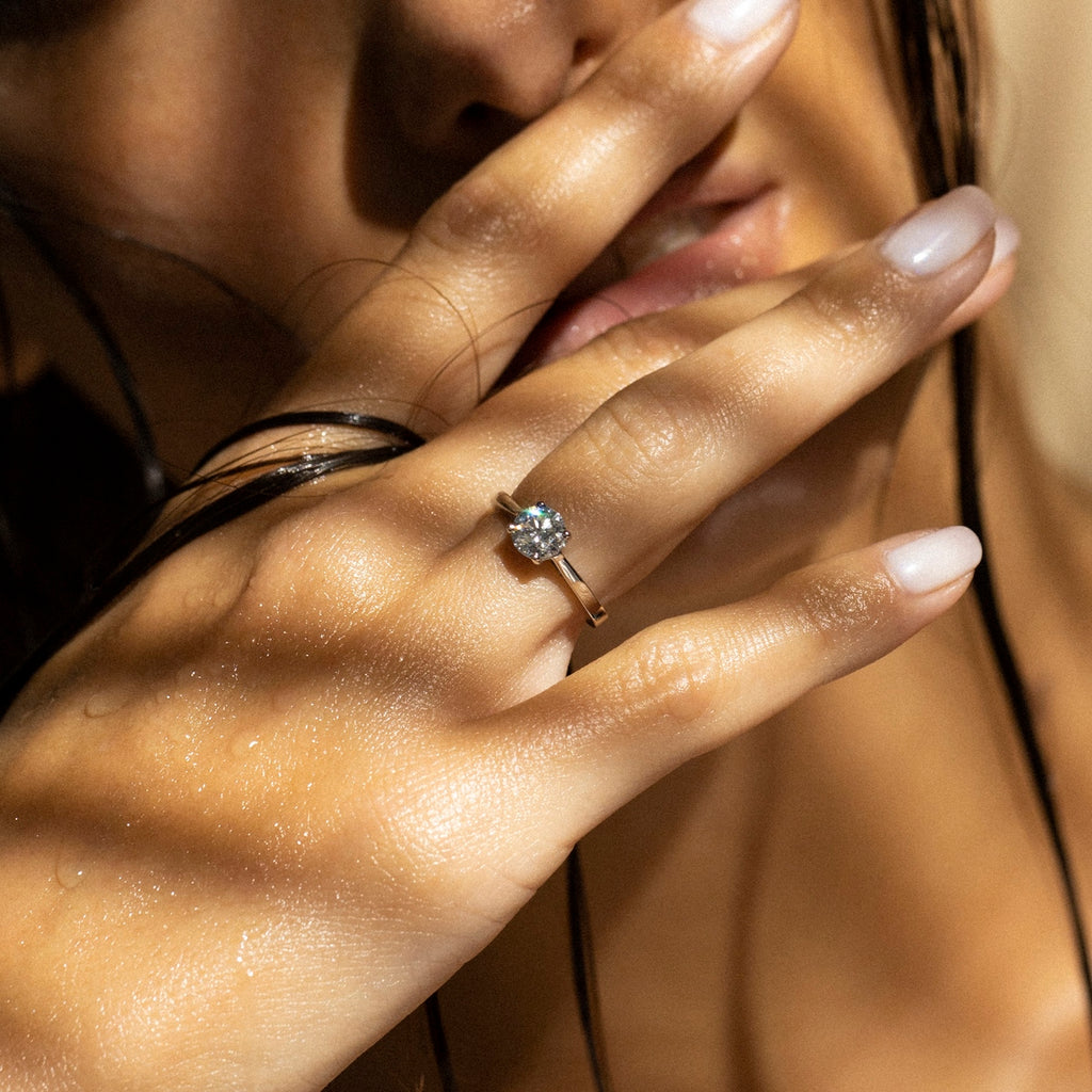 Bague "Solitaire Impérial 1" D1Ct/1 - Or Blanc