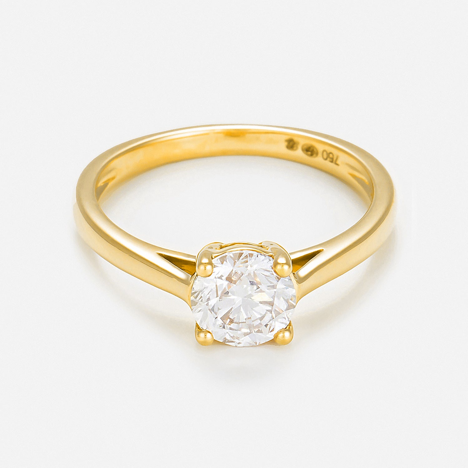 "Imperial Solitaire 1" Ring D1Ct/1 - 750/1000 Yellow Gold