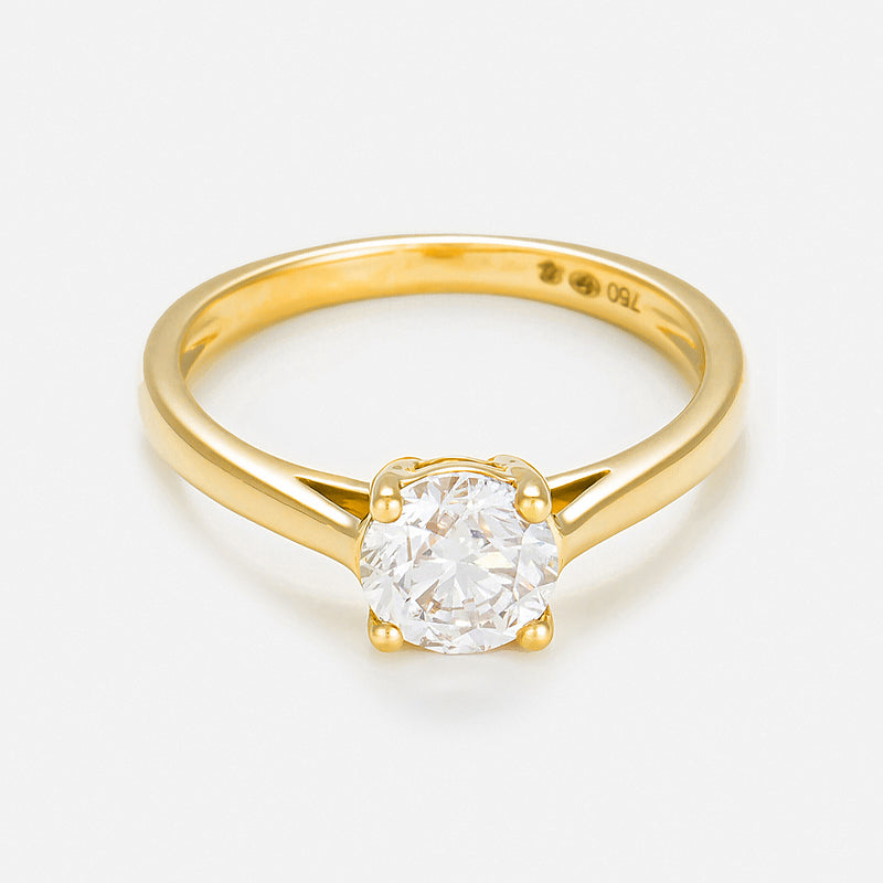 Anillo "Solitaire Impérial 1" D1Ct/1 - Oro amarillo 750/1000