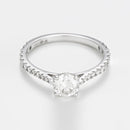 Bague "Solitaire Royal 1 Carat" D0,3Ct/24 & D0,7Ct/1 - Or Blanc 750/1000