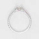 Blanc Anillo "Solitario Royal 1 Quilate" D0,3Ct/24 & D0,7Ct/1 - Oro 750/1000